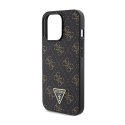 Guess 4G Triangle Metal Logo - Case for iPhone 14 Pro (Black)