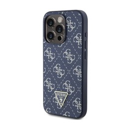 Guess 4G Triangle Metal Logo - Case for iPhone 15 Pro Max (blue)