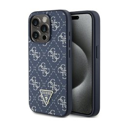 Guess 4G Triangle Metal Logo - Case for iPhone 15 Pro (blue)