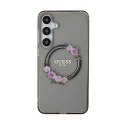 Guess IML Flowers Wreath MagSafe - Case Samsung Galaxy S24+ (Black)