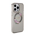 Guess IML Flowers Wreath MagSafe - Case iPhone 15 Pro Max (Black)