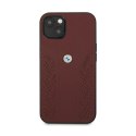 BMW Leather Curve Perforate HC - Case for iPhone 13 (Red)