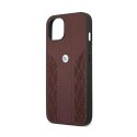 BMW Leather Curve Perforate HC - Case for iPhone 13 (Red)