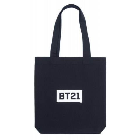 BT21 - Fabric shopping bag 28x40 cm (Black)