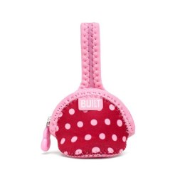BUILT Paci Finder Single Pacifier Holder (Baby Pink Mini Dots)