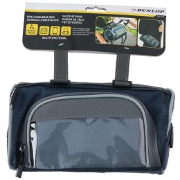 Dunlop - Handlebar bag / bicycle pannier with smartphone pocket (blue)