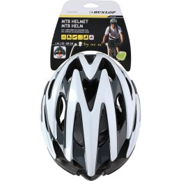 Dunlop - MTB adjustable bicycle helmet r. M 55-58 cm (white and black)