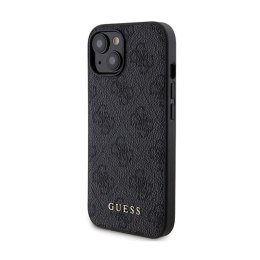 Guess Bundle Pack MagSafe 4G Metal Gold Logo - Case set + Power Bank 5000mAh MagSafe iPhone 15 (black)