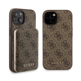 Guess Bundle Pack MagSafe 4G Metal Gold Logo - Case set + Power Bank 5000mAh MagSafe iPhone 15 (brown)