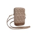 Guess Zip GCube Bottom Stripe - Phone bag (brown)