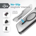 Speck Presidio Perfect-Clear ClickLock & Magsafe - Case for iPhone 15 Pro Max (Clear / Frosted Black / Slate Grey)