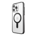 Speck Presidio Perfect-Clear ClickLock & Magsafe - Case for iPhone 15 Pro Max (Clear / Frosted Black / Slate Grey)
