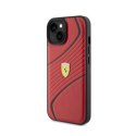 Ferrari Twist Metal Logo - Case for iPhone 15 (Red)