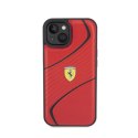 Ferrari Twist Metal Logo - Case for iPhone 15 (Red)