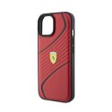 Ferrari Twist Metal Logo - Case for iPhone 15 (Red)