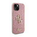 Guess Glitter Script Big 4G - iPhone 15 Plus Case (pink)