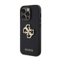 Guess Perforated 4G Glitter - iPhone 15 Pro Case (Black)