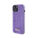 Guess Sequin Script Metal - Case for iPhone 15 (Purple)