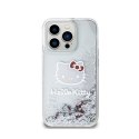 Hello Kitty Liquid Glitter Charms Kitty Head - iPhone 14 Pro Max case (silver)