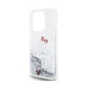 Hello Kitty Liquid Glitter Charms Kitty Head - iPhone 14 Pro Max case (silver)