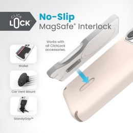 Speck Presidio2 Pro ClickLock & MagSafe - Case for iPhone 15 Pro (Bleached Bone / Heirloom Gold / Hazel Brown)
