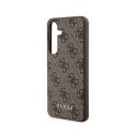 Guess 4G Metal Gold Logo - Case for Samsung Galaxy S24 (brown)