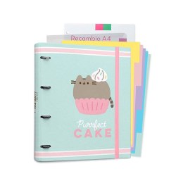 Pusheen - A4 ring binder with pages from Foodie collection (4 rings, elastic band)