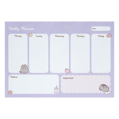 Pusheen - Weekly planner from the Moments collection 54 A4 pages