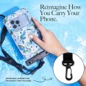 Rifle Paper Waterproof Floating Pouch - Waterproof case for smartphones up to 6.7" (Garden Party Blue)