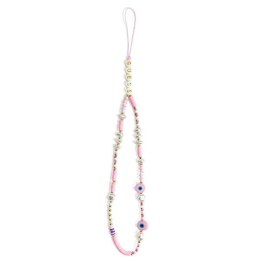 Guess Phone Strap Beads Shell Pink