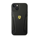 Ferrari Leather Stamp Sides - Case for iPhone 14 Plus (Black)