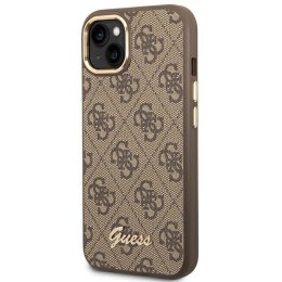 Guess 4G Metal Camera Outline Case - Case for iPhone 14 Plus (Brown)