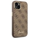 Guess 4G Metal Camera Outline Case - Case for iPhone 14 Plus (Brown)