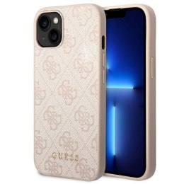 Guess 4G Metal Gold Logo - Case for iPhone 14 (Pink)