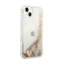 Guess Liquid Glitter Charms - Case for iPhone 14 Plus (Gold)