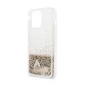 Guess Liquid Glitter Charms - Case for iPhone 14 Pro (Gold)