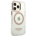 Guess Metal Outline MagSafe - Case for iPhone 13 Pro Max (Clear)