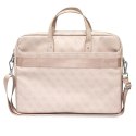 Guess Saffiano 4G Triangle Logo Computer Bag - Notebook bag 15 "/ 16" (Pink)