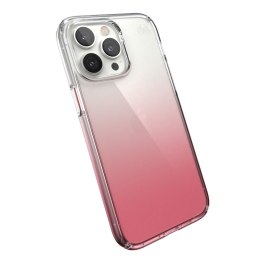 Speck Clear Presidio Perfect-Clear + Ombre - Case for iPhone 14 Pro Max with MICROBAN (Clear / Vintage Rose Fade)