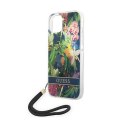Guess Flower Cord - Case for iPhone 14 Plus (Blue)