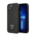 Guess Saffiano Triangle Logo Case - Case for iPhone 14 Plus (Black)