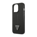 Guess Saffiano Triangle Logo Case - Case for iPhone 14 Pro Max (Black)
