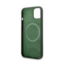 Guess Silicone Logo Plate MagSafe - Case for iPhone 13 (Green)