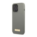 Guess Silicone Logo Plate MagSafe - Case for iPhone 13 Pro (Grey)
