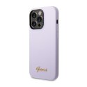 Guess Silicone Vintage - Case for iPhone 14 Pro Max (Purple)