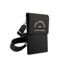 Karl Lagerfeld Embossed RSG Wallet Phone Bag - Bag for smartphone and accessories (Black)