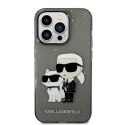 Karl Lagerfeld IML Glitter NFT Karl & Choupette - Case for iPhone 14 Pro Max (Black)