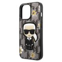 Karl Lagerfeld Iconic Karl Flower - Case for iPhone 13 Pro (Grey)