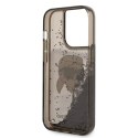 Karl Lagerfeld Liquid Glitter NFT Karl's Head - Case for iPhone 14 Pro (Black)