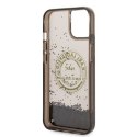 Karl Lagerfeld Liquid Glitter Round RSG Logo Case - Case for iPhone 14 (Black)